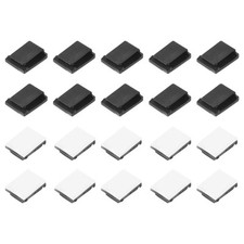 40pcs Adhesive Cable Clip Black Wall Cord Management Cable Organization for Home picture