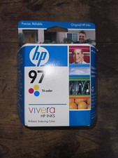 HP 97 C9363WN#140 Ink Cartridge - Tri-Color Inkjet Printer Sealed In Box Expired picture