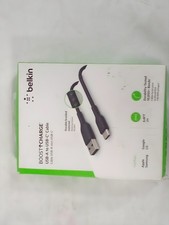 Belkin BoostCharge Braided USB-A to USB-C Cable 6.6 ft / 2 m Black picture