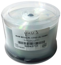 50-Pak MAM-A Mitsui MEDICAL GRADE Logo-top ARCHIVAL 52X 80-Min CD-R’s, #43731 picture