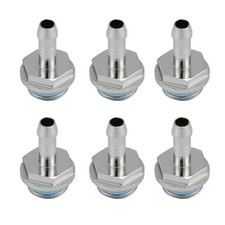 New 6 Pcs Barb Fittings Connector Replacement Parts For Water Tank Cooling picture