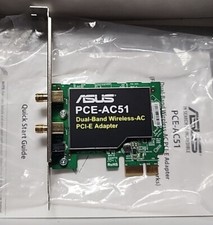 ASUS Dual-Band PCI-E Adapter / PCE-AC51 / Wireless AC750/802.11ac NO ANTENNAS picture
