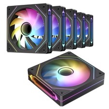 6-Pack 120mm Infinite Mirror Design Case PWM Control & ARGB Fans picture