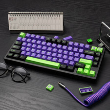 GMK Style Double Shot PBT Keycaps Cherry Profile WOB/BOW/Rome Sets MX Switch picture