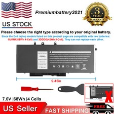 ✅GJKNX 68Wh Battery for Dell Latitude 5480 5580 5490 5590 GD1JP 5YHR4 DY9NT picture