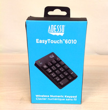 Adesso Easy Touch USB Wireless Numeric Keypad 18-Key Portable Black WKB-6010UB picture
