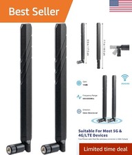SMA Male 4G 5G Antenna Pack - 600-6000MHz Wide Frequency with High Signal Gain picture