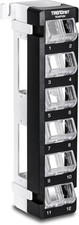 12-Port Blank Angled Wall Mount Keystone Patch Panel, TC-KP12V, Use with Keys... picture