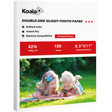 Koala Double Sided Glossy Photo Paper 8.5x11 42 lb 100 Sheets Inkjet Brochure picture