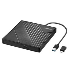 Amicool External DVD Drive USB 3.0 USB C CD Burner CD/DVD +/-RW Optical Drive picture