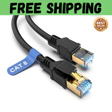 Heavy-Duty Cat 8 Ethernet Cable 6FT - Fast, Reliable for Indoor/Outdoor Use picture