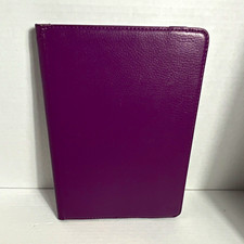 Fintie Folding Folio Tablet Case Cover Stand Rotating Purple/Black picture