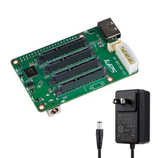 5 Bay SATA Storage Expansion Board for Raspberry Pi 5 - 12V Power Supply Include picture