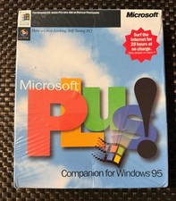 🖥️ Microsoft Plus Companion For Windows 95 Big Box New Sealed picture