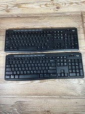 2x Logitech K270 Wireless Keyboard Windows/MAC Full Number Pad - NO USB RECEIVER picture