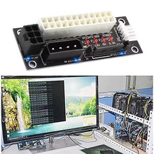 4 in 1 Molex 4Pin/SATA/ATX 6Pin/4Pin Dual PSU Multiple Power Supply Adapter picture
