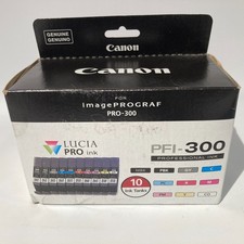 GENUINE Canon LUCIA PRO PFI-300 Ink Cartridge FULL SET for ImagePROGRAF PRO-300 picture