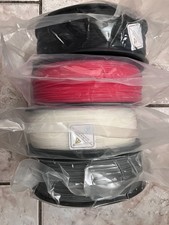 4 Rolls of ABS Filament (4 x 1kg rolls) 1Black, 1Gray, 1Red, 1White picture