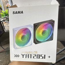 SAMA YH1205I 120mm White ARGB Case Fan 4-Pin 12V Hydro Bearing 1500RPM picture