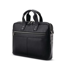 Samsonite Classic Leather Slim Brief– Black picture