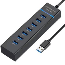 USB Hub 3.0, VIENON 7Port USB Data Hub Splitter for Laptop, PC, MacBook, Mac ... picture
