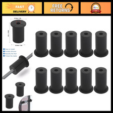 10 PCS Cable Routing Kit - Wall Hole Grommet Silicone Feed Through Bushings, Bla picture