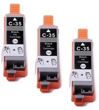 3PK Black Ink Cartridges for PGI-35BK Canon Pixma iP100 iP110 TR150 Printer picture