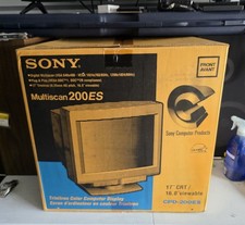 Sony Multiscan 200ES 17 in Trinitron CRT Monitor With Box, Working  picture