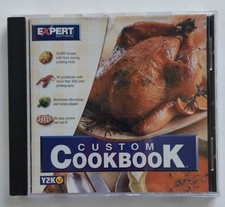 Vintage Custom Cookbook CD-ROM Expert Software PC 10,000 Recipes Y2K Era picture