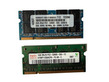 Set of 2:  HYNIX  1gb Ram Memory  and  ELPIDA  2GB memory  card (3GBTotal) picture