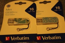 Two Mini USB 2.0 Drive 16 GB/Go new Floral Edition picture