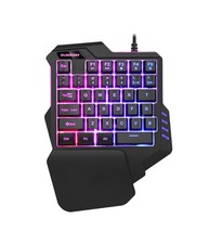 BloodBat One Handed Gaming Keyboard 35 Key RGB USB PC Gaming Keypad picture