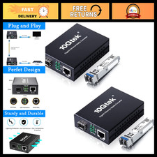 Gigabit Single Mode Fiber Media Converter with SFP LX Modules, 1.25G, 20km Range picture