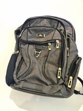 High Sierra 15 in Laptop Backpack Polyester Padded Partitions Gray/Black/Orange picture