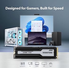 Gigastone M.2 SSD 4TB PCIe 4.0 NVMe SSD PS5, Turbo Speed 5,000MB/s, Heat Sink, picture