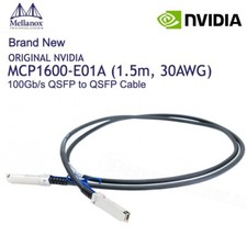 Nvidia Mellanox MCP1600-E01A 100GbE QSFP28 DAC Passive Copper Cable 1.5M IB EDR picture