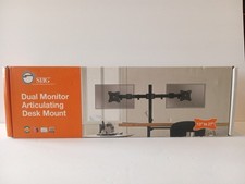 SIIG Dual Monitor Articulating Desk Mount VESA 75/100 Fits 13–27
