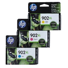 New Genuine HP 902XL Color 3PK Ink Cartridges OfficeJet Pro 6954 6968 picture