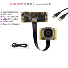 4K 12MP IMX577 USB3.0 Camera Module 100° AF Autofocus Low Illumination Webcam picture