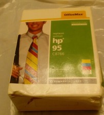 SEALED OFFICE MAX HP 95 REPLACEMENT COLOR CARTRIDGE REMANUFACTURED Fast Ship picture