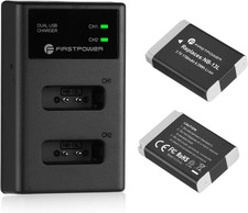 2-Pack NB-13L Battery & Dual USB Charger for Canon Powershot G7 X Mark II, G7 X, picture