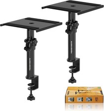 Set of 2 Desktop Clamp Speaker Stands Short Studio Monitor Stands picture