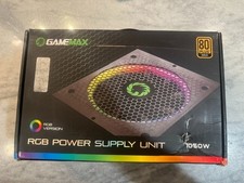 GAMEMAX 1050W ATX 3.0 & PCIE 5.0 Power Supply, 80+ Gold Certified, Addressabl... picture
