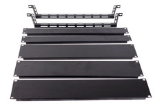 7 Middle Atlantic Flat Black Filler Panel Set 1U EB1 2U EB2 LBP Lace Bars u467 picture