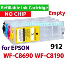 NOCHIP Refillable Ink Cartridge Pro WF-c8690 wf-c8190 912XL 912 * picture