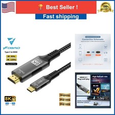 USB C to HDMI Cable 8K 60Hz 4K 120Hz Type-C to HDMI HDTV Adapter for MacBook picture