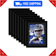 Geetery 8 Pack Magazine Frames 8.5x11.25 Wall Display with Mat, Black picture