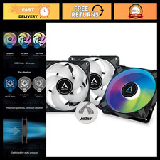120mm PWM Case Fans (3 Pack) - A-RGB, High Static Pressure, 2000 RPM, Quiet Cool picture