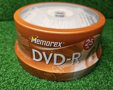 New Sealed Memorex DVD-R 16X / 4.7 GB / 120 Mins (25 Pack) Fast Shipping picture