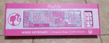 Culturefly Barbie Pink Wired Ergonomic 108 Keys Keyboard picture